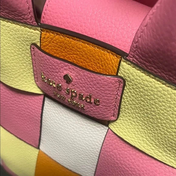 Kate Spade Vibrant Pink and Yellow Tote - Picture 5 of 10